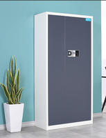 Armoire Métallique Moderne Confidentielle à 2 Tiroirs Grande Capacité Design Écologique Verrouillage par Code Sécurité Construction en Acier Laminé à Froid