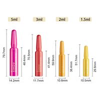 Produit de soin de la peau Couleur personnalisée 1.5ml 2ml 3ml Bouteilles d'ampoules en plastique vides jetables