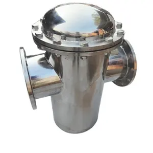 stainless steel 304 316L basket filter housing for water treatment, gas filtration