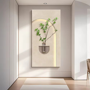 Decorazione moderna per la casa di lusso: dipinti decorativi tridimensionali in arenaria con luci LED per arredare gli interni delle abitazioni - Product Image 2