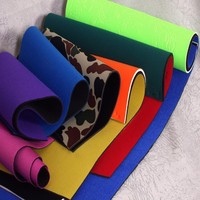Tissu en néoprène polyester laminé SBR souple, imperméable, multicolore, personnalisé, 3 mm et 7 mm, vente en gros
