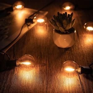 220V vetro principale alimentato fata trasparente tungsteno g40 50ft luce della stringa per la decorazione del ponte del <span class=keywords><strong>balcone</strong></span> del cortile di Natale - Product Image 6