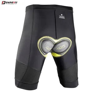 Les shorts de cyclisme Darevie OEM portent des shorts de vélo vtt en gel rembourré 3D pour hommes sous-vêtements de cyclisme