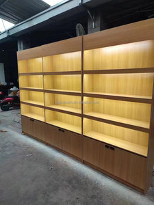 Siêu Thị Bằng Gỗ Kệ Cao Cấp Nhiệm Vụ Nặng Nề Thuốc Lá Và Rượu Vang Gondola Kệ Tùy Chỉnh Rượu Vang Đỏ Kệ Trưng Bày - Product Image 6