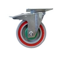 Cage fixe pivotante robuste réduction du bruit Composite Nylon TPR roulette sandwich roulette industrielle roulettes