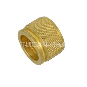 Écrou de connexion en laiton M10x1, précision 1 mm, usinage CNC, traitement de surface personnalisable - Product Image 3
