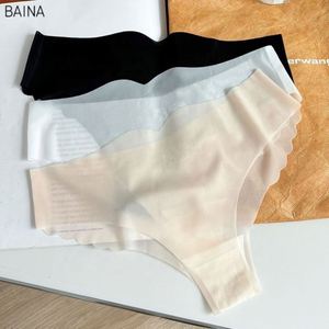 Women Hot Selling <b>Sports</b> Yoga Seamless Quick Dry Ice Silk Pure Female Girl's <b>Underwear</b> Women's Solid Color Briefs Summer - Product Image 1