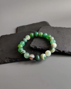 Nouveau bracelet classique minimaliste en pierres naturelles de 4/5/6 mm, cristaux de guérison, améthystes, quartz vert, jades, bijoux, cadeau - Product Image 1