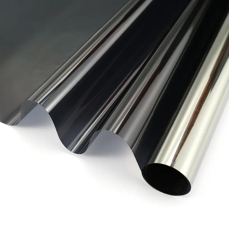 1.52*30M Reflective Heat Reject Stay Cool Black Silver UV96% Protect Privacy building decorative window tint film