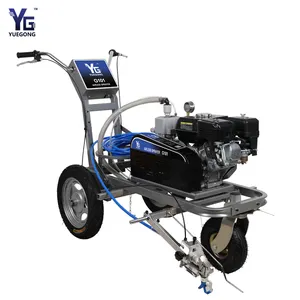YG G101 yüksek kalite otomatik havasız hattı Striper soğuk sıvı sprey boya yol işaretleme makinesi CE ile