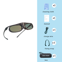 Lunettes d'entraînement intelligentes à stroboscope (plastique flexible) pour améliorer la capacité visuelle pour le basketball, le football, le soccer et le baseball