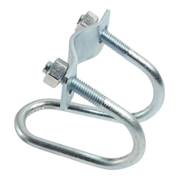 Collier de serrage métrique en acier croisé, finition zinc, connecteur de fixation, boucle en U pour fixation de cadre, OEM