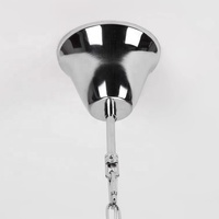Lampe suspendue vintage en verre laiteux, style rétro chromé, pour îlot de cuisine, salle à manger, salon, chambre à coucher