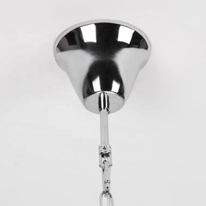 Lampe suspendue vintage en verre laiteux, style rétro chromé, pour îlot de cuisine, <span class=keywords><strong>salle</strong></span> à <span class=keywords><strong>manger</strong></span>, salon, chambre à coucher - Product Image 5