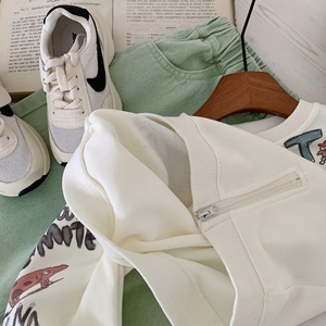 <span class=keywords><strong>Sweat</strong></span>-shirt pour enfants, teint en pièce, nouvelle collection 2026, imprimé graffiti de dessins animés pour garçons, haut à manches longues à col ras du cou pour l'automne - Product Image 4