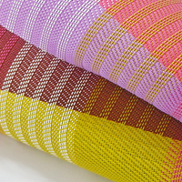 Tissu en maille Teslin respirant de couleur jacquard, résistant aux flammes, enduit de PVC, fabriqué par STARUNK Factory OEM, pour chaises