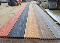 WPC-Terrassendielen Holz-Kunststoff-Verbundwerkstoff Co-Extrusion Gebürsteter Bodenbelag für Außenbereich Garten Schwimmbad Bad & Küche