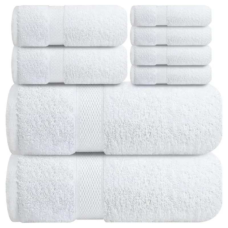 Luxus qualität Badet ücher von höchster Qualität Baumwolle Hotel Baumwolle Badet uch Weiße Badet ücher