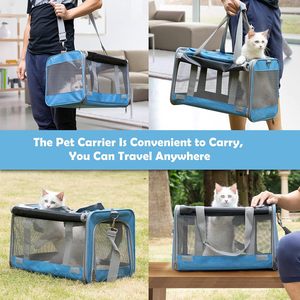 Échantillon gratuit Cage pour chat portable de haute qualité, de petite taille, approuvée par les compagnies aériennes, sac de voyage pliable pour chiot et chien - Product Image 4