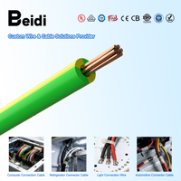 Fil électrique isolé en PVC BEIDI H07V-R, durable, certifié UL, ignifuge, pour les entrepreneurs en construction et en électricité