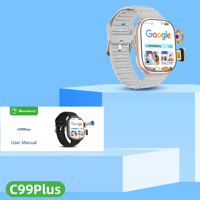 Montre connectée C99 Plus 2.06 pouces 6+64 Go GPS Wifi Caméra rotative 3D Écran AMOLED HD grand écran Fonction carte SIM 5G C99plus