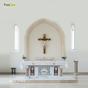 Doğal taş dini kilise mermer sunak satılık - Product Image 2