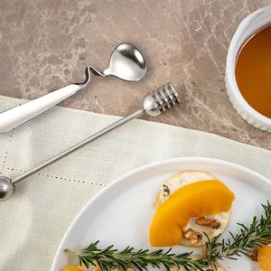 Cuillère à miel avec agitateur, cuillère à miel en spirale, cuillère à café pour confiture, miel, café - Product Image 4