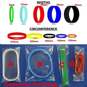 أساور سيليكون مزدوجة الطبقات مخصصة من السيليكون مع شعار ترويحي طباعة أساور سيليكون للرجال - Product Image 6