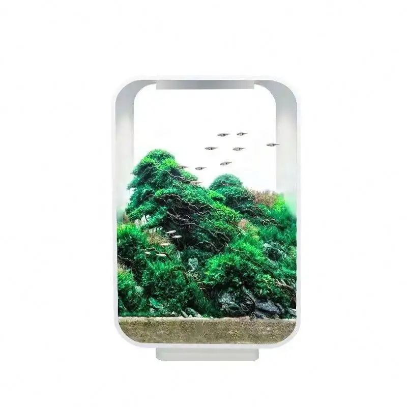 Supplier High Quality Can Be Customized 2022 New Design Desktop Portable Mini Square Fish Tank Aquarium