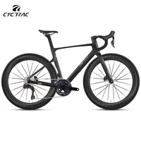 Fabricant sur mesure CYCTRAC R18 Aero T1000 Carbon 24S 105 Di2 Wireless Hidden Cable Carbon Wheelset Racing Road Bicycles Bikes