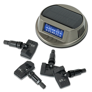 Kỹ thuật số phổ quát TPMS cảm biến 4-cảm biến giám sát áp suất lốp hệ thống với được xây dựng trong năng lượng mặt trời Màn hình hiển thị <span class=keywords><strong>LCD</strong></span> hiển thị cho xe ô tô - Product Image 1