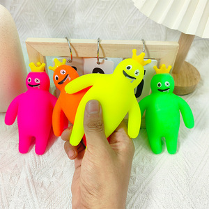 Custom logo Colorful Friends TPR Flour Stress <b>Ball</b> Super Soft Slow Rebound <b>Squeeze</b> Relief Squishy Toy for Kid Boys and Girls - Product Image 1
