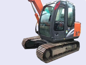 Excavatrice Hitachi Zx70 d'occasion, capacité de 7 tonnes, mini-excavatrice, machine à chenilles, en vente en stock, pompe hydraulique Shimadzu - Product Image 2