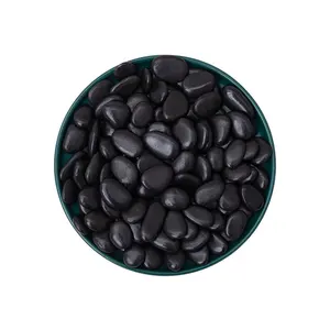 Venda de fabricantes de alta qualidade natural preto pebble e rio preto pebbles
