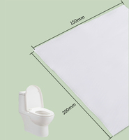 Lingettes humides jetables pour toilettes