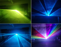 Projecteur laser d'animation RVB professionnel 1-3W pleine couleur DMX512 ILDA avec contrôle par carte SD et application pour éclairage de scène DJ, discothèque et spectacle