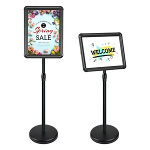 Display Marketing Front Open Frame A4 Heavy Duty Floor Sign Stand Poster Holder