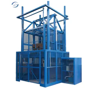 Cheap Portable Hydraulic Platform Lift Vertical Cargo Lift Guide Rail Lift For Construction