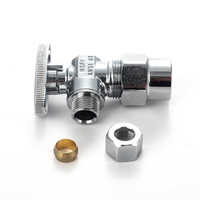 Vanne d'arrêt d'angle YINGFA 21104 en CPVC sans plomb de haute qualité, rotation 1/4, joint PTFE pour eau/gaz/liquides, garantie 1 an