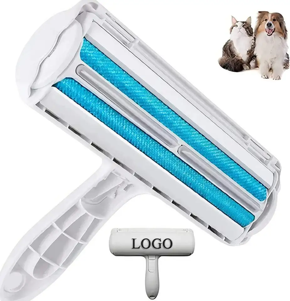 Pet Hair Remover Roller Dog & Cat Fur roller Remover with Self-Cleaning Base Efficient Animal Hair Removal Tool