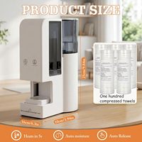 Distributeur de serviettes chaudes ABS 500 ml à commande tactile, certifié ETL, pour maquilleurs professionnels et studios, marque privée