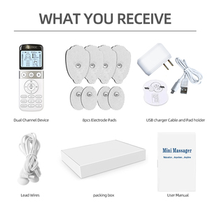AsTec <strong>Physical</strong> <strong>Therapy</strong> <strong>Equipment</strong> Tens Machine Physiotherapy EMS Pulse Dual Channel Body Massager Muscle Stimulator Pain Relief - Product Image 4