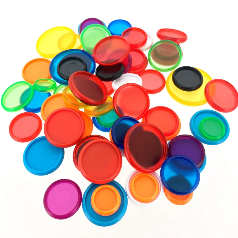 Ringnote anéis de cor sólida e plástico transparente, disco de cogumelo para quarto, planejador e discos de notebook