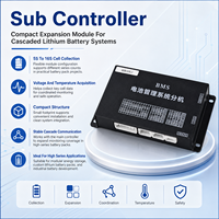 EC-HV-MC1+EC-HV-SC2 48S BMS intelligent en cascade pour batteries au lithium avec écran LCD de 4,3 pouces CAN RS485 pour stockage d'énergie industriel