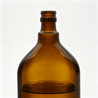 Bouteille de vin de couleur foncée 500 ml, récipient en verre durable, écologique et réutilisable avec bouchon en liège pour le stockage, la dégustation et les cadeaux