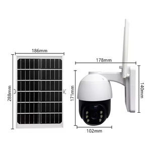 Cámara LED solar de 300W, tarjeta SIM 4G compatible con cámara WiFi para exteriores, cámara de monitoreo solar de bajo consumo de energía - Product Image 2