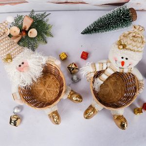 Decoraciones Navideñas, Adorno de Mesa con Diseño de Papá Noel, Muñeco de Nieve y Canasta de Dulces, Regalo de Navidad - Product Image 2