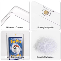 Porte-cartes magnétique 35pt, impression personnalisée, protection UV, étui transparent pour cartes TCG, vente en gros