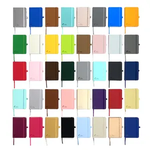 Ready To Ship A5 Pu Leather Notebook Assorted Colors With Pen Holder And Elastic Closure