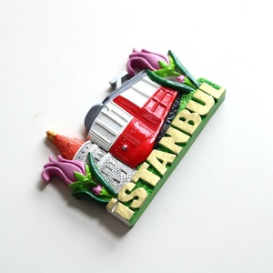 Magnete per Frigorifero 3D Dipinto a Mano in Poliresina, Souvenir <span class=keywords><strong>di</strong></span> <span class=keywords><strong>Istanbul</strong></span> con Mecca Blu e <span class=keywords><strong>Torre</strong></span> <span class=keywords><strong>di</strong></span> <span class=keywords><strong>Galata</strong></span> - Product Image 5